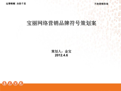 寶麗網(wǎng)絡(luò)營銷品牌符號(hào)策劃案